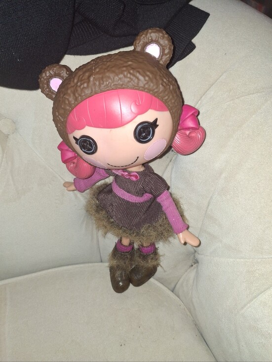 Other - Lalaloopsy 11 Inc Pink-Haired Bear Hood Doll - Brown & Pink Plush Fashion Doll